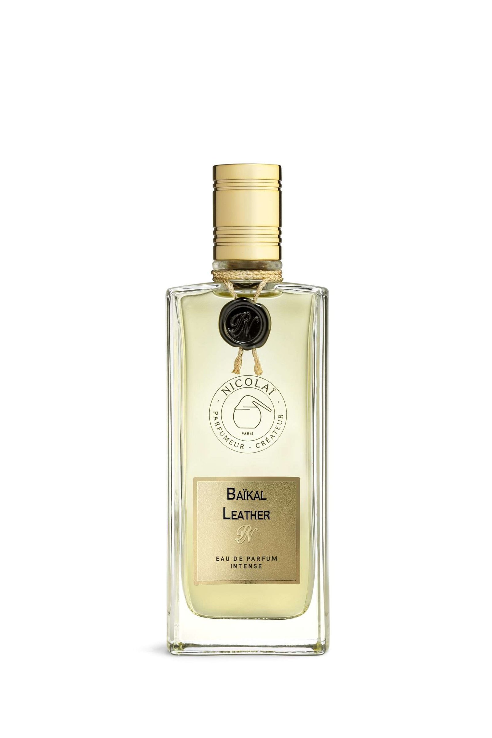 Perfume Nicolai Parfumeur Createur Baikal Leather, fragancia nicho cuero ahumado/intenso para Centroamérica y El Salvador, envío internacional.