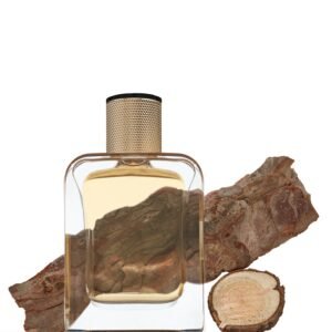 Oud Elixir de Veronique Gabai, perfume nicho de oud y ámbar, frasco con madera