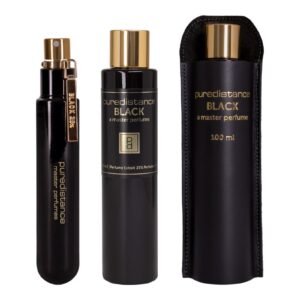 Puredistance BLACK, perfume amaderado ambarado de acordes secretos cálidos y misteriosos