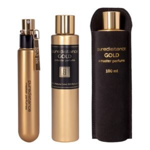 Puredistance GOLD, perfume ambarado especiado de canela, estoraque y vainilla