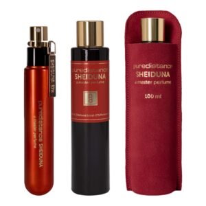 Puredistance SHEIDUNA, perfume oriental ambarado de rosa búlgara, incienso y vainilla