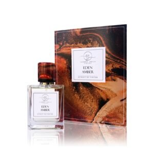 Estuche de Eden Amber de Claudio Zucca, Extrait de Parfum italiano, perfume de nicho en El Salvador